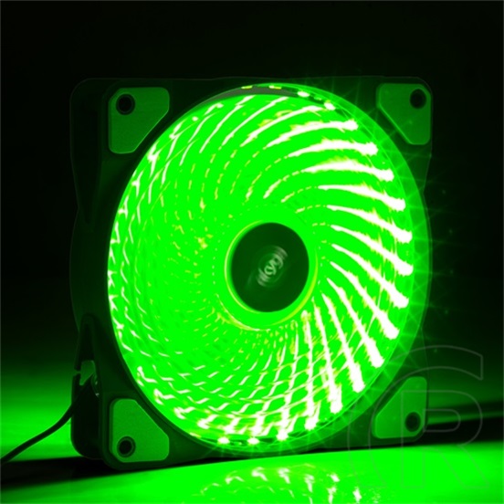 Akyga hűtő ventilátor (120mm, Zöld)
