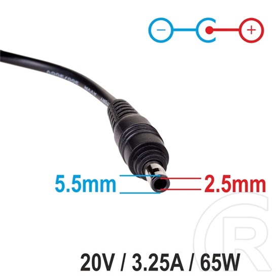 Akyga notebook töltő adapter 65W Fujitsu