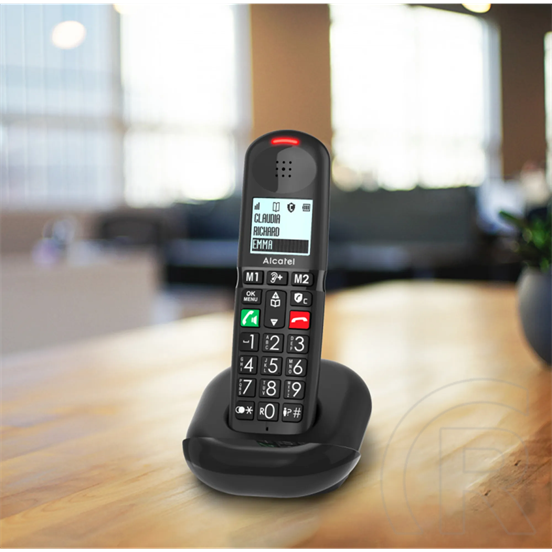 Alcatel xl685 telefon készülék (vezeték nélküli, kijelző, dect) fekete