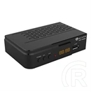 Alcor HDT-4400S DVB-T/T2 vevő (MPEG4/H.264, HD, USB, SCART, EPG, teletext, felvétel, timeshift, magyar menü, 5V antenna