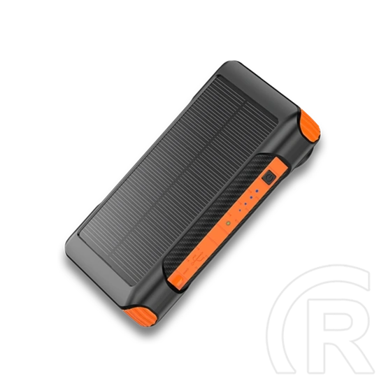 Alcor SD10000 Solar & Dynamo vésztöltő (10 000 mAh, napelem, dinamó, beépített lámpa, USB-A aljzat, micro USB/Type-C/Lig