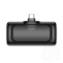 Alcor SK5000CC vésztöltő 2x USB-C aljzat (5000 mAh, 5V/2.4A bemenet/kimenet, LED kijelző, fekete)