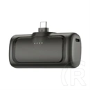 Alcor SK5000CC vésztöltő 2x USB-C aljzat (5000 mAh, 5V/2.4A bemenet/kimenet, LED kijelző, fekete)