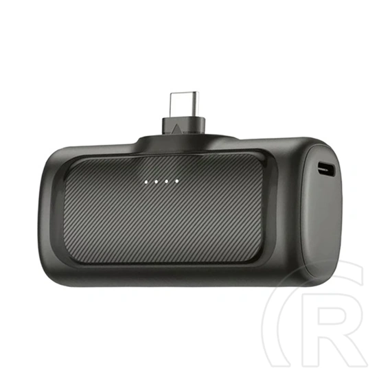 Alcor SK5000CC vésztöltő 2x USB-C aljzat (5000 mAh, 5V/2.4A bemenet/kimenet, LED kijelző, fekete)