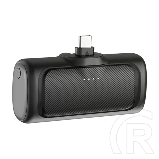 Alcor SK5000CC vésztöltő 2x USB-C aljzat (5000 mAh, 5V/2.4A bemenet/kimenet, LED kijelző, fekete)