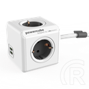 Allocacoc PowerCube Extended USB 1,5 m (szürke)