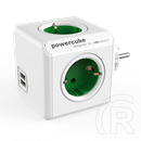 Allocacoc PowerCube Original USB (zöld)