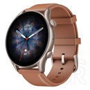 Amazfit GTR 3 Pro okosóra (szürke, brown leather)