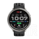 Amazfit active 2 okosóra (bőr szíj, aktivitásmérő, gps, 160 sport mód, nfc, vízálló, 5 atm + szilikon szíj) fekete
