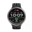 Amazfit active 2 okosóra (szilikon szíj, aktivitásmérő, gps, 160 sport mód, nfc, vízálló, 5 atm) fekete