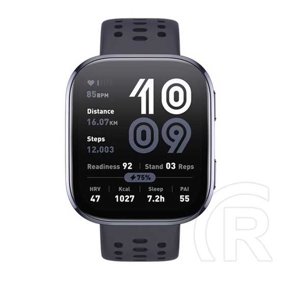Amazfit bip 6 okosóra (aktivitásmérő, szilikon szíj, biotracker, gps, ip68 vízálló) fekete