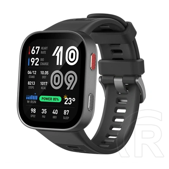 Amazfit bip max okosóra (aktivitásmérő, szilikon szíj, biocharge, gps, 5 atm, hyrox mód) sötétszürke