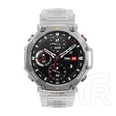 Amazfit t-rex 3 okosóra (szilikon szíj, gps, aktivitásmérő, 170 sport mód, vízálló, 10 atm) világosszürke