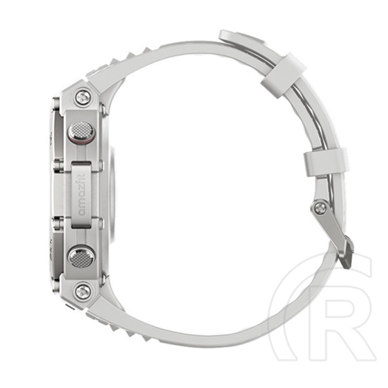 Amazfit t-rex 3 okosóra (szilikon szíj, gps, aktivitásmérő, 170 sport mód, vízálló, 10 atm) világosszürke