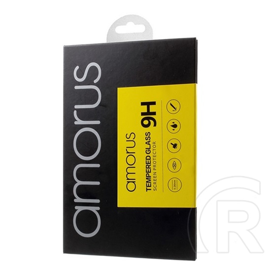 Amorus Apple iPhone 11 képernyővédő üveg (3D full cover, íves, karcálló, 0.3mm, 9H) fekete