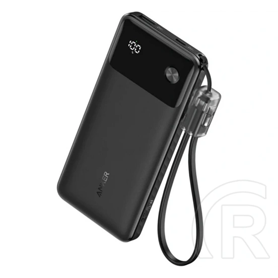 Anker powerbank (10000mah, 22.5 W, USB-C aljzat, PD gyorstöltő, led kijelző, fekete)