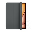 Apple Ipad Air 13 (2024) tok álló, bőr hatású (aktív flip, oldalra nyíló, trifold, asztali tartó) szénszürke