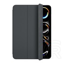 Apple Ipad Pro 11 (2024) tok álló, bőr hatású (aktív flip, oldalra nyíló, trifold, asztali tartó) fekete