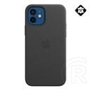 Apple MagSafe-rögzítésű iPhone 12/12 Pro bőrtok (fekete)