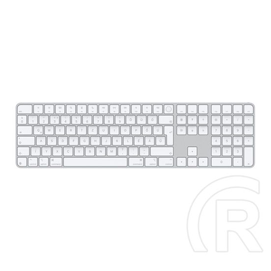 Apple Magic Keyboard (2024) w Touch ID and Numeric Keypad - Hungarian - White Keys