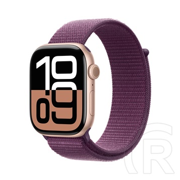 Apple Watch Series 10 GPS (42 mm, rozéarany alumíniumtok, szilva sportpánt)
