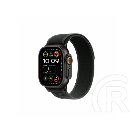 Apple Watch Ultra 2 (GPS+Cellular 49mm fekete titántok, sötétzöld alpesi pánt, M)