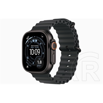 Apple Watch Ultra 3 (GPS+Cellular 49mm fekete titántok, fekete óceán szíj)
