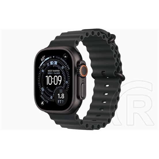 Apple Watch Ultra 3 (GPS+Cellular 49mm fekete titántok, fekete óceán szíj)