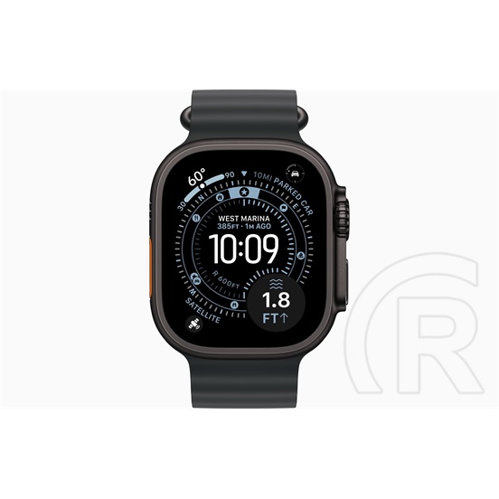 Apple Watch Ultra 3 (GPS+Cellular 49mm fekete titántok, fekete óceán szíj)