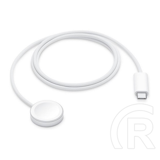 Apple Watch töltőkábel (USB-C, gyorstöltés, 100cm, fehér)