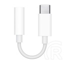 Apple adapter kábel (3.5mm jack aljzat - type-c, mu7e2zm/a utód) fehér