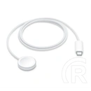 Apple asztali töltő (type-c, wireless, gyorstöltő, 100cm, textil, mt0h3zm/a utód, watch töltő) fehér