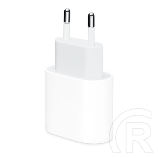 Apple hálózati töltő (USB-C aljzat, 20W, MHJE3ZM/A utód, fehér)