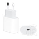 Apple hálózati töltő (USB-C aljzat, 20W, MHJE3ZM/A utód, fehér)