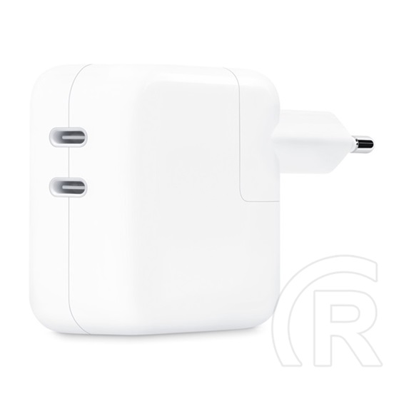 Apple hálózati töltő (2xUSB-C aljzat, 35W, MNWP3ZM/A utód, fehér)