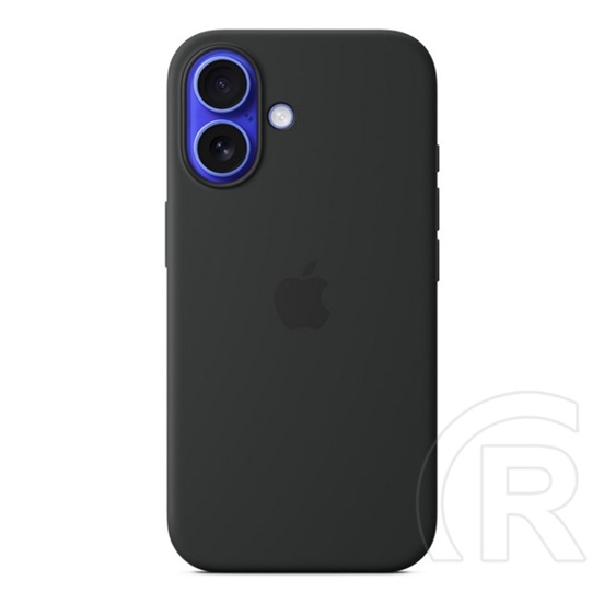 Apple iPhone 16 Plus szilikon telefonvédő (magsafe) fekete