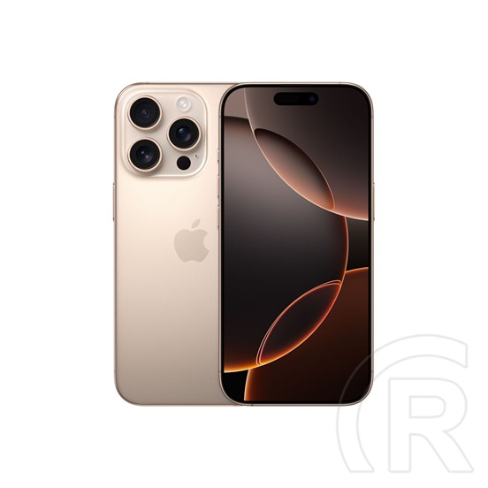 Apple iPhone 16 Pro mobiltelefon (128 GB, sivatagszínű titán)