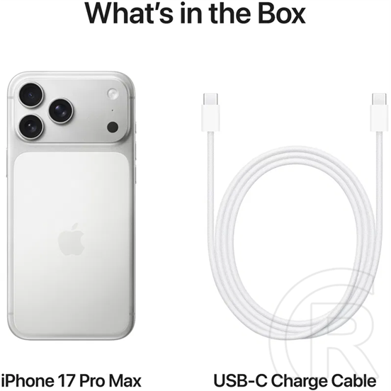 Apple iPhone 17 Pro Max mobiltelefon (256 GB, ezüst)