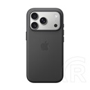 Apple iPhone 17 Pro echwoven szilikon telefonvédő (szövet hátlap, magsafe) fekete