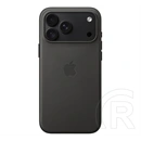 Apple iPhone 18 Pro Max  techwoven szilikon telefonvédő (szövet hátlap, magsafe, mgf84zm/a utód) fekete