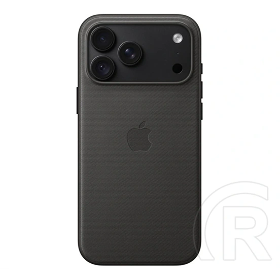 Apple iPhone 18 Pro Max  techwoven szilikon telefonvédő (szövet hátlap, magsafe, mgf84zm/a utód) fekete