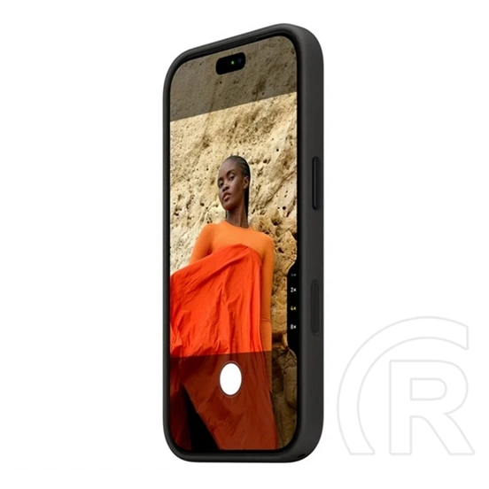 Apple iPhone 18 Pro Max  techwoven szilikon telefonvédő (szövet hátlap, magsafe, mgf84zm/a utód) fekete