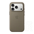 Apple iPhone 18 Pro  techwoven szilikon telefonvédő (szövet hátlap, magsafe) vakondszürke