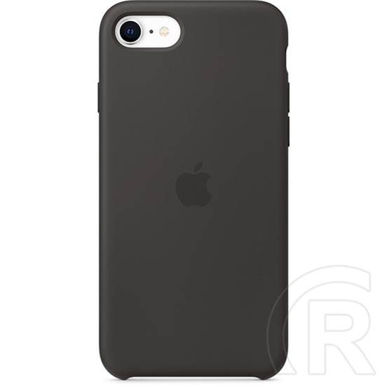 Apple iPhone SE (2020) szilikon tok (fekete)