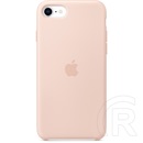 Apple iPhone SE (2020) szilikon tok (rózsakvarc)