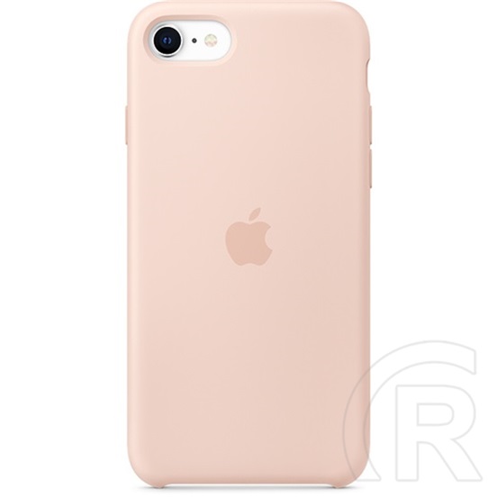 Apple iPhone SE (2020) szilikon tok (rózsakvarc)