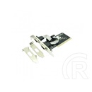 Approx 2 soros port PCI DB9 + low profile lemez