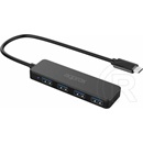 Approx USB HUB - Type-C 4in1 HUB (4db USB3.0) Fekete