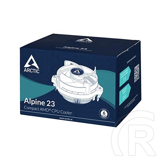 Arctic Alpine 23 CPU hűtő (90 mm ventilátor, AM4/AM5 kompatibilis, 100-2000 rpm, 4-pin)