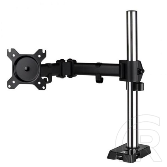 Arctic Cooling Z1 Gen 3 monitor konzol (asztali rögzítő, VESA 100x100, dönthető, forgatható, 4-portos USB 2.0 hub, feket